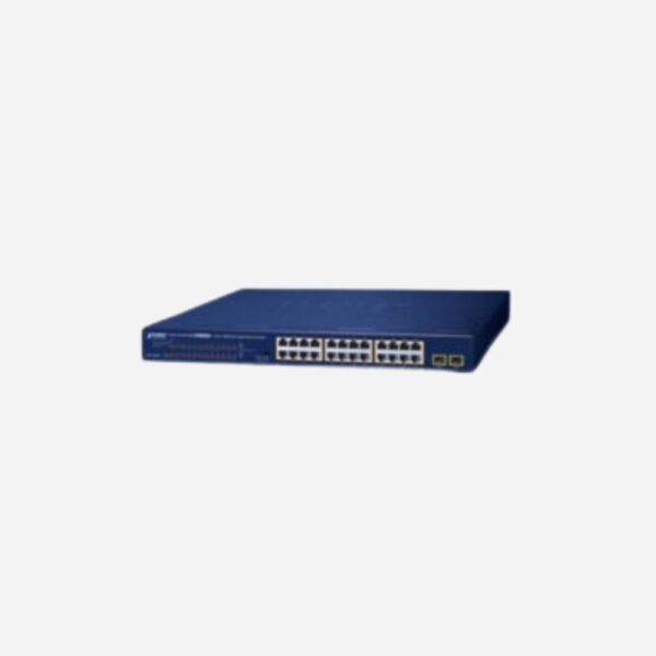 24-Port 10/100/1000T 802.3at PoE + 2-Port 1000X SFP Gigabit Ethernet Switch