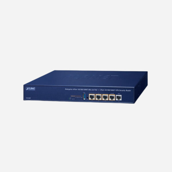 Enterprise 4-Port 10/100/1000T 802.3at PoE + 1-Port 10/100/1000T VPN Security Router