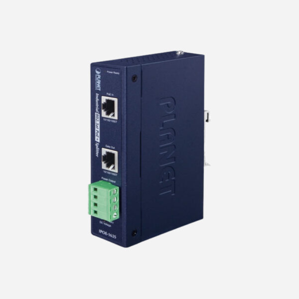 Industrial IEEE 802.3at Gigabit High Power over Ethernet Splitter